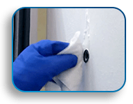 Vacuum relief port cleaning Vacuum relief port cleaning